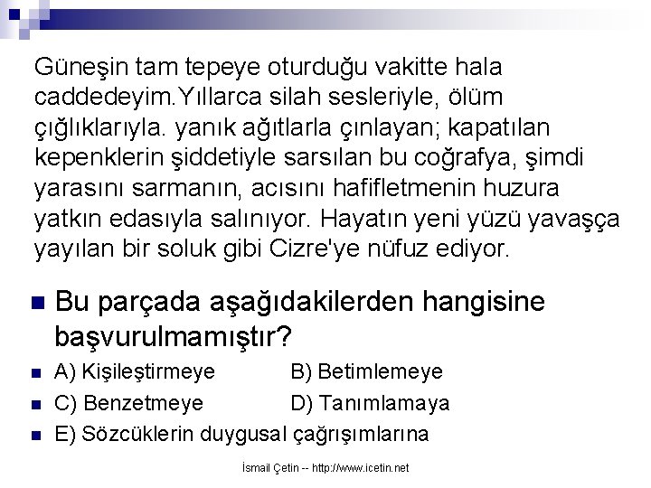 Güneşin tam tepeye oturduğu vakitte hala caddedeyim. Yıllarca silah sesleriyle, ölüm çığlıklarıyla. yanık ağıtlarla