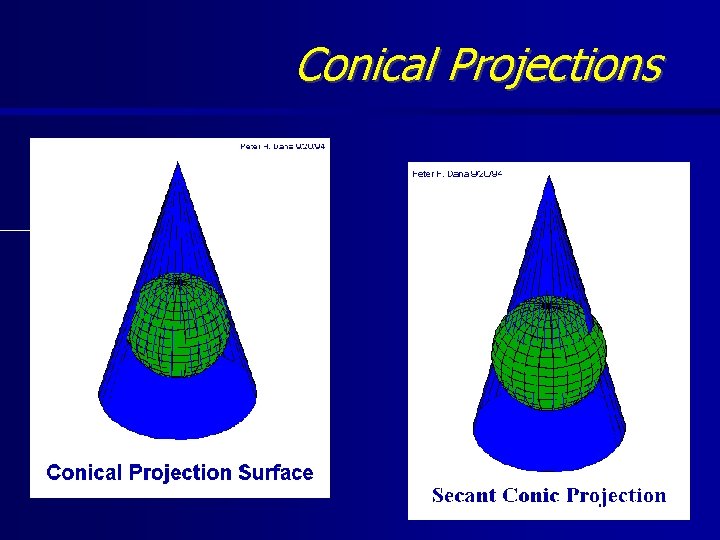 Conical Projections 