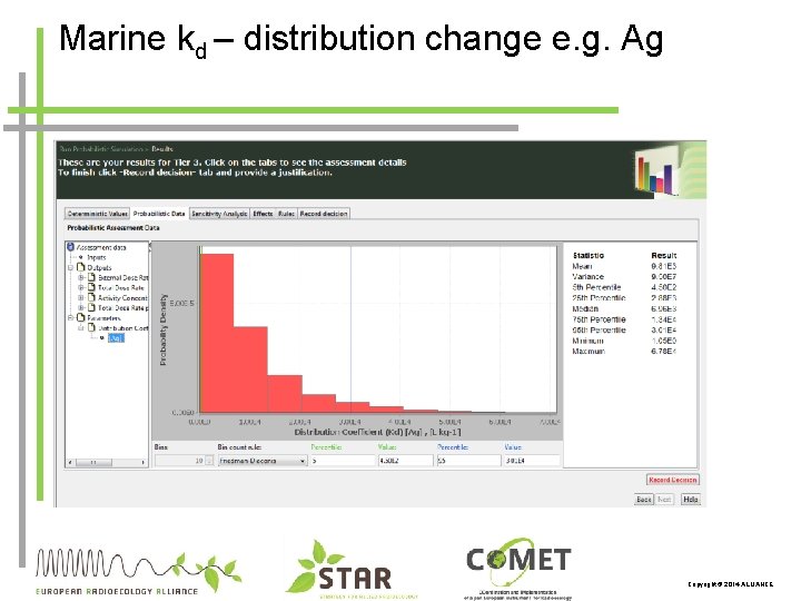 Marine kd – distribution change e. g. Ag Copyright © 2014 ALLIANCE 