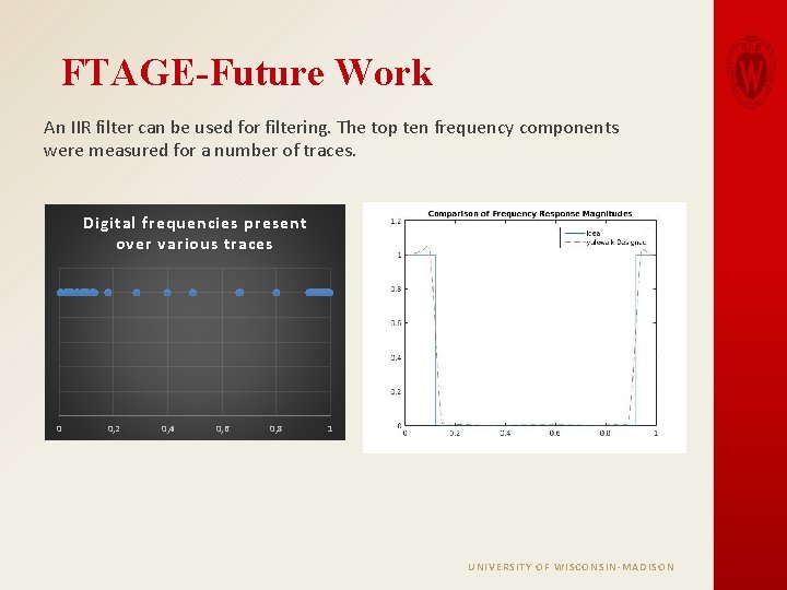 FTAGE-Future Work An IIR filter can be used for filtering. The top ten frequency