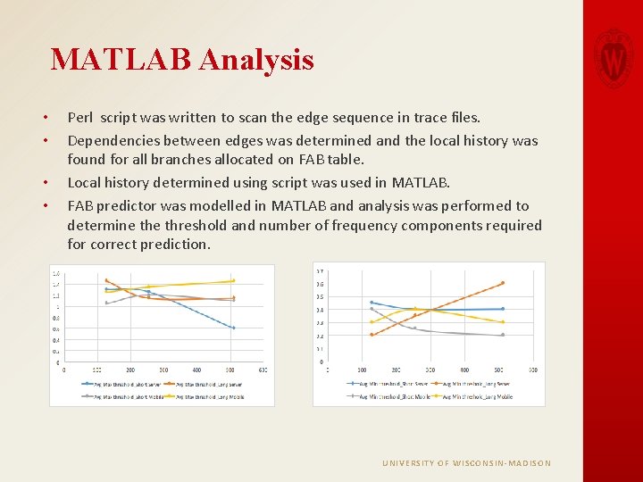 MATLAB Analysis • • Perl script was written to scan the edge sequence in