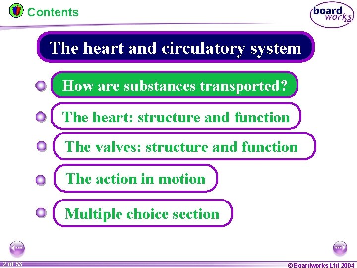 Contents The heart and circulatory system How are substances transported? The heart: structure and