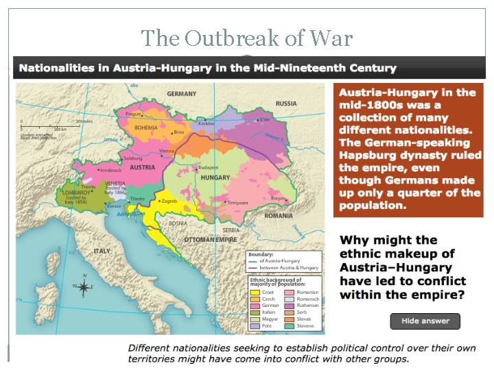 The Outbreak of War The Outbreak of War