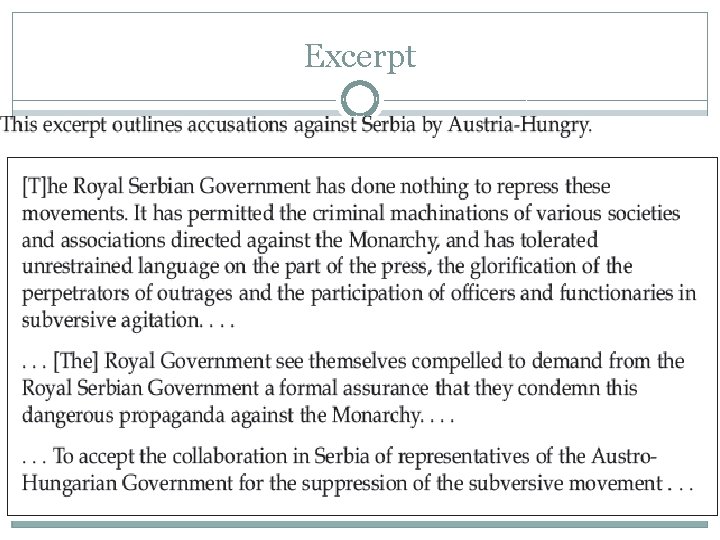 Excerpt Excerpt
