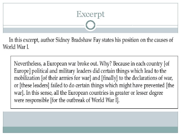 Excerpt Excerpt