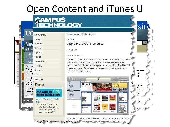 Open Content and i. Tunes U 