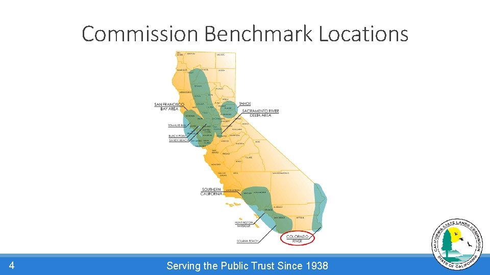 Commission Benchmark Locations 4 Serving the Public Trust Since 1938 