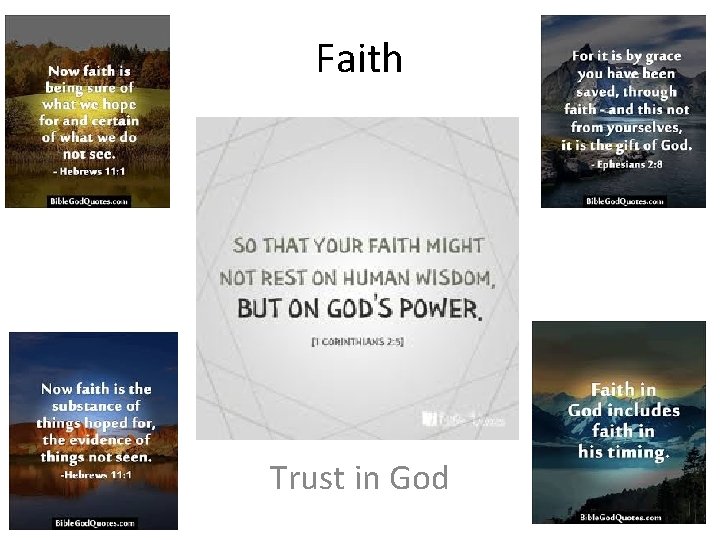 Faith Trust in God 