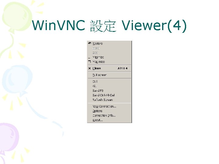 Win. VNC 設定 Viewer(4) 