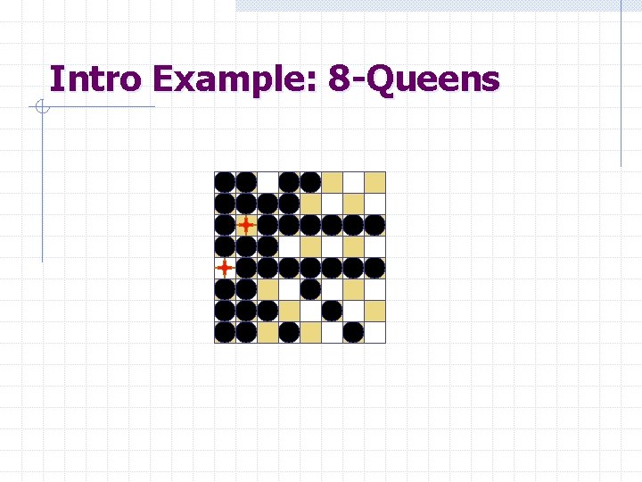 Intro Example: 8 -Queens 