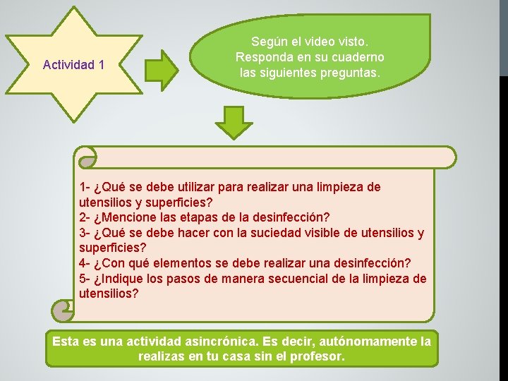 Actividad 1 Según el video visto. Responda en su cuaderno las siguientes preguntas. 1