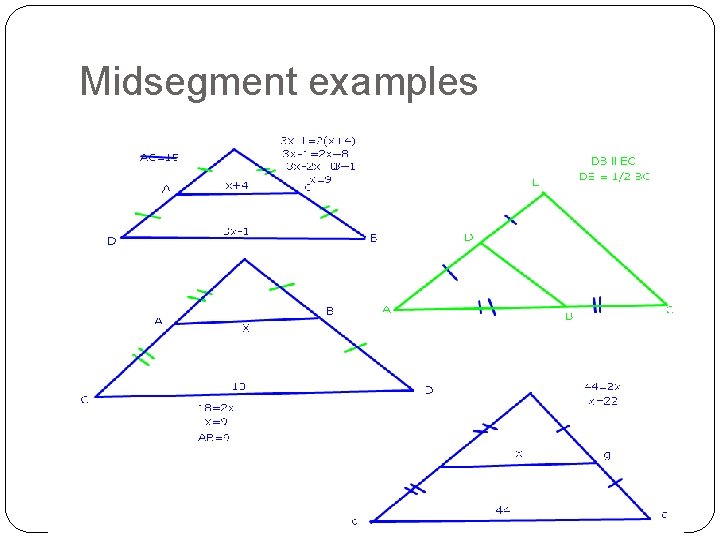 Midsegment examples 