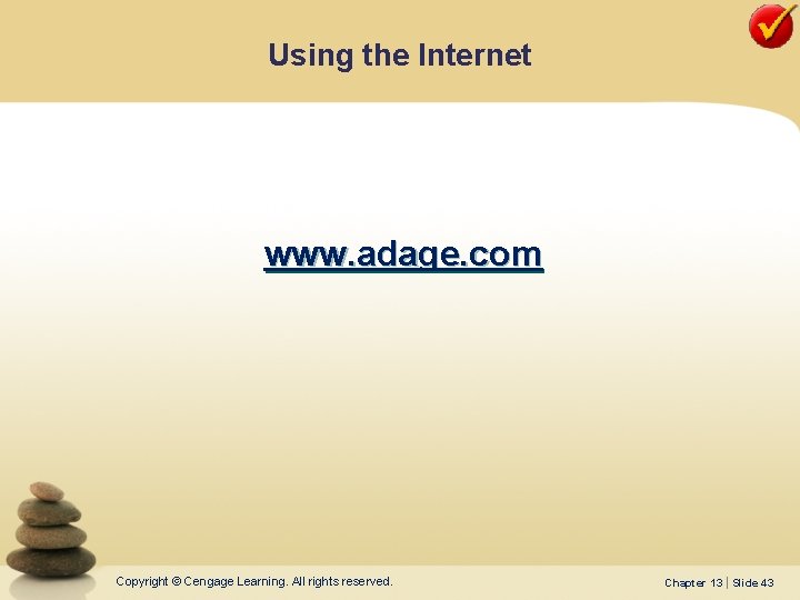 Using the Internet • Advertising Age is the industry’s preeminent source of marketing, advertising,