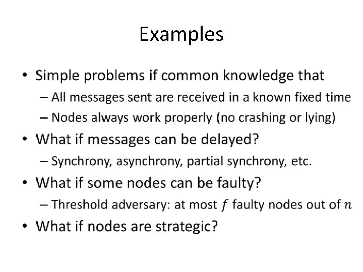 Examples • 