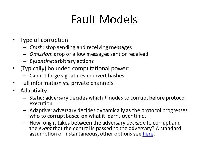 Fault Models • 