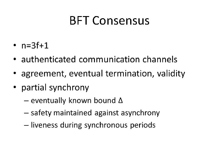 BFT Consensus • 