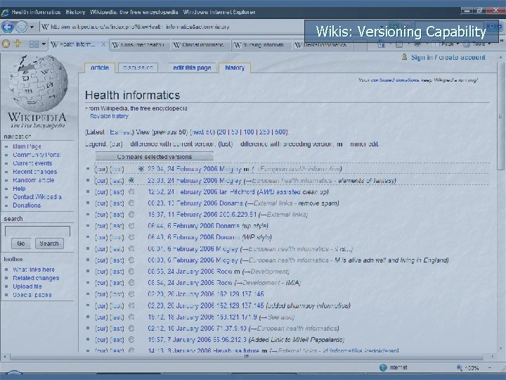 Wikis: Versioning Capability 