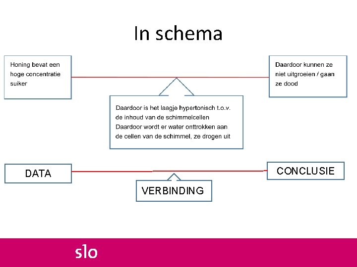 In schema CONCLUSIE DATA VERBINDING 