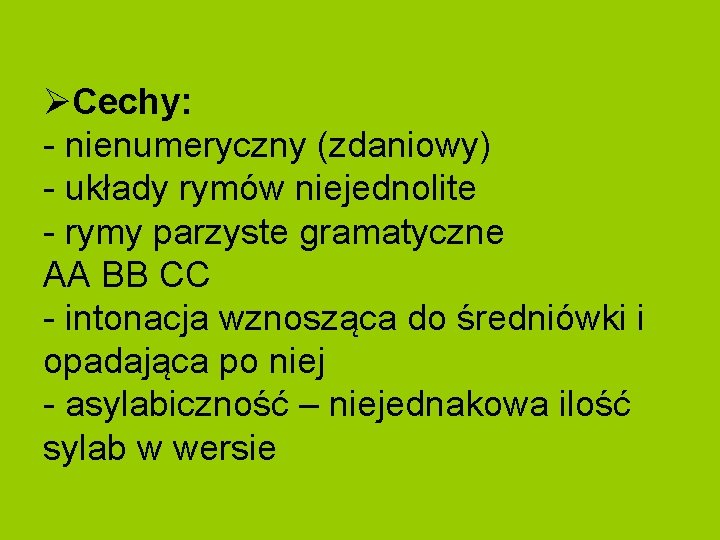 Co To Jest Wiersz Sylabiczny SYSTEMY WIERSZA Aneta Woniak REDNIOWIECZNY SYLABICZNY WOLNY WIERSZ