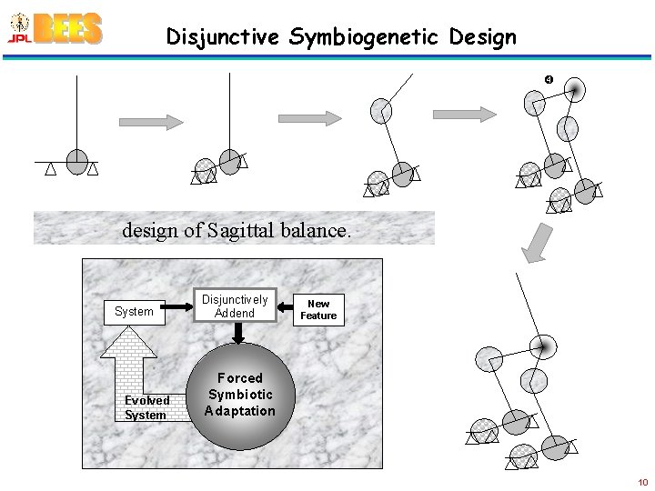 Disjunctive Symbiogenetic Design design of Sagittal balance. System Evolved System Disjunctively Addend New Feature