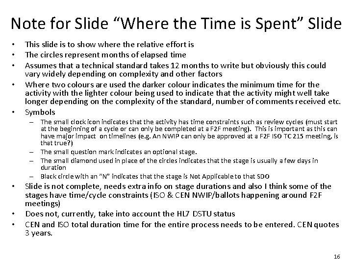 Note for Slide “Where the Time is Spent” Slide • • • This slide