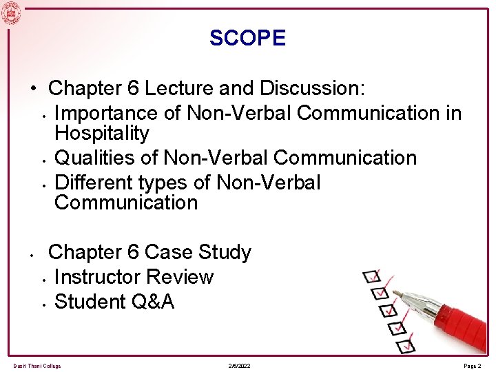 Principles of Communication Chapter 6 NonVerbal Communication I