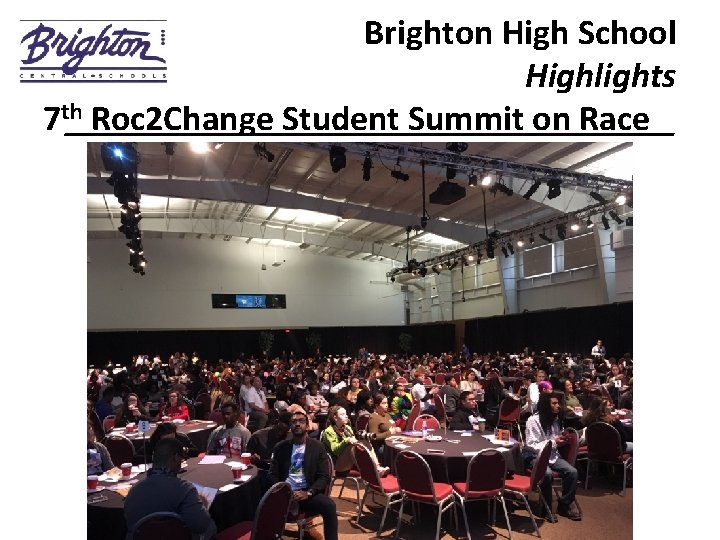 Brighton High School Highlights 7 th_________________ Roc 2 Change Student Summit on Race 