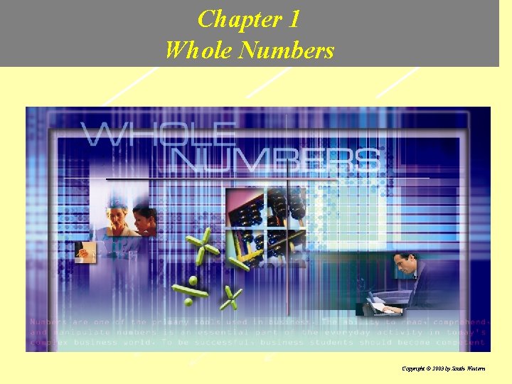 Chapter 1 Whole Numbers Copyright © 2003 by South-Western 