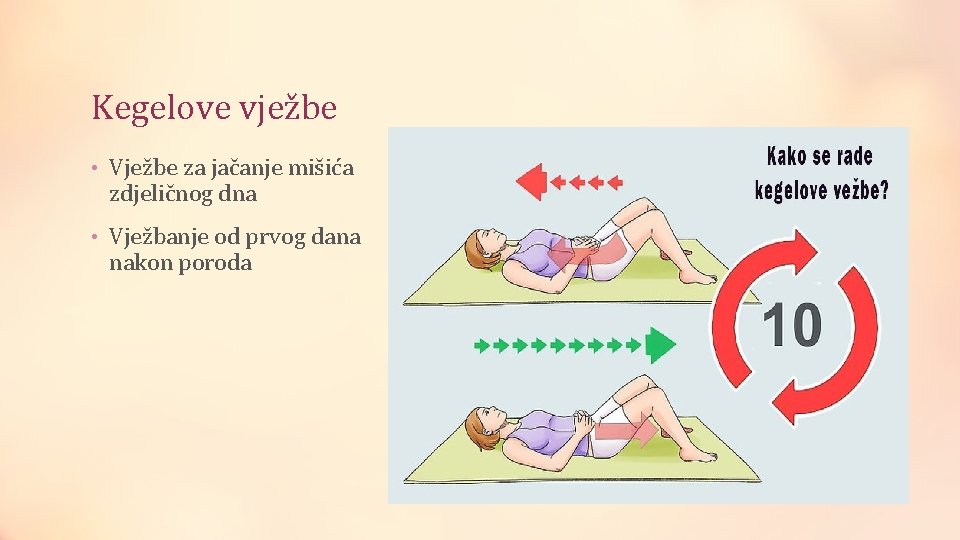 Kegelove vježbe • Vježbe za jačanje mišića zdjeličnog dna • Vježbanje od prvog dana