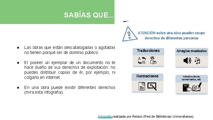 Sabías que. . . SABÍAS QUE. . . ● Las obras que están descatalogadas