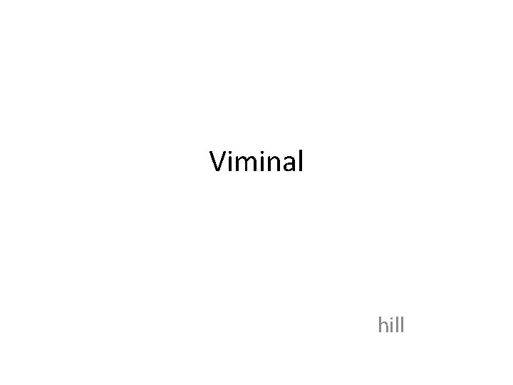 Viminal hill 