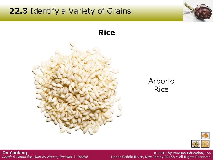 22. 3 Identify a Variety of Grains Rice Arborio Rice On Cooking Sarah R