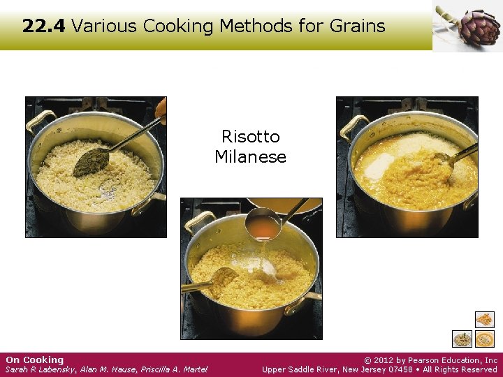 22. 4 Various Cooking Methods for Grains Risotto Milanese On Cooking Sarah R Labensky,