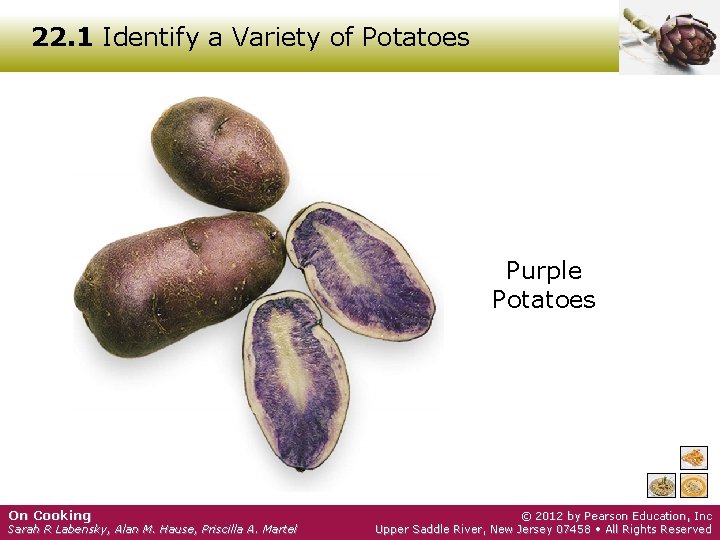 22. 1 Identify a Variety of Potatoes Purple Potatoes On Cooking Sarah R Labensky,