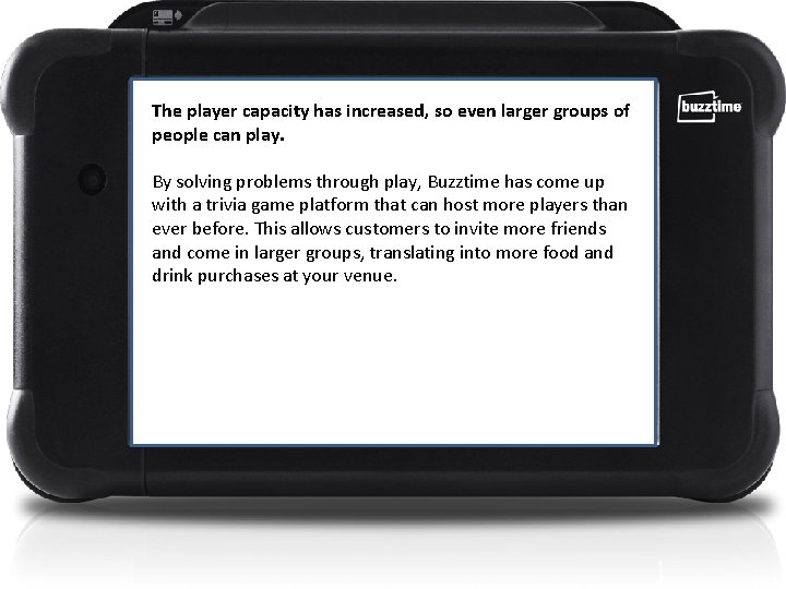 The player capacity has increased, so even larger groups of people can play. By