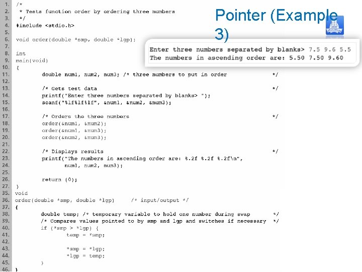 Pointer (Example 3) 