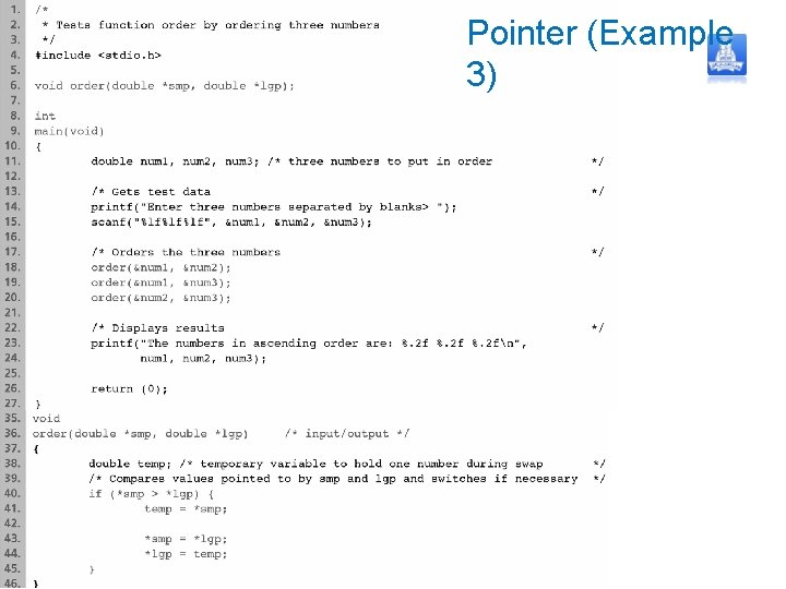 Pointer (Example 3) 
