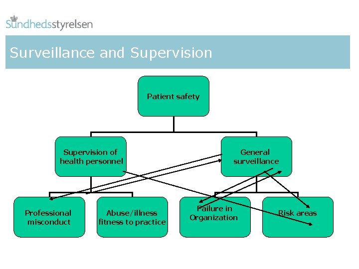 Surveillance and Supervision Patient safety Supervision of health personnel Professional misconduct Abuse/illness fitness to