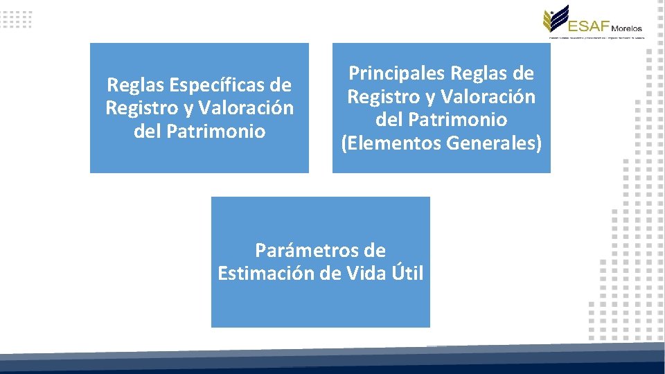 Reglas Específicas de Registro y Valoración del Patrimonio Principales Reglas de Registro y Valoración