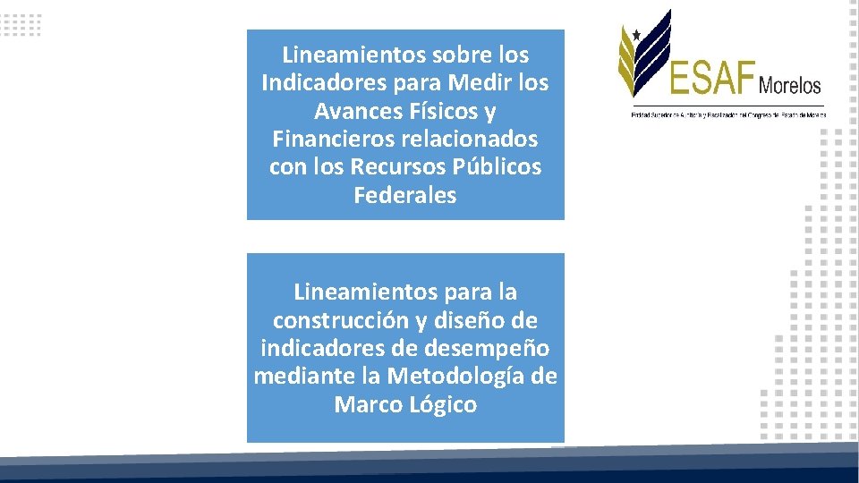 Lineamientos sobre los Indicadores para Medir los Avances Físicos y Financieros relacionados con los