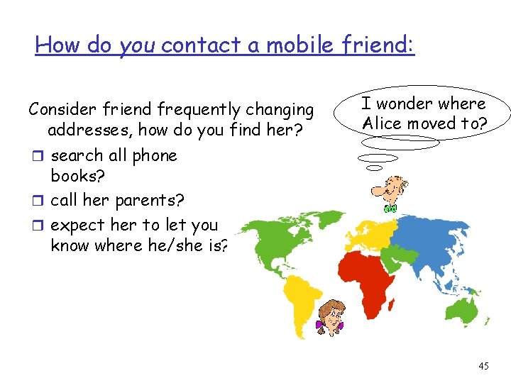 How do you contact a mobile friend: Consider friend frequently changing addresses, how do