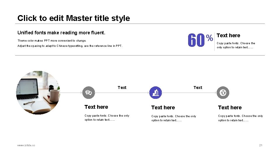 Click to edit Master title style Unified fonts make reading more fluent. 60 Theme