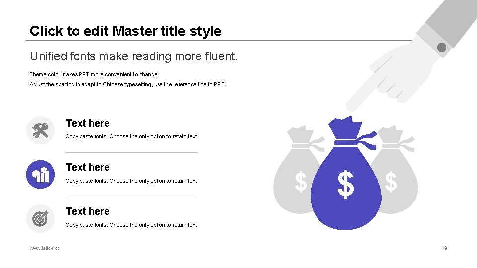 Click to edit Master title style Unified fonts make reading more fluent. Theme color