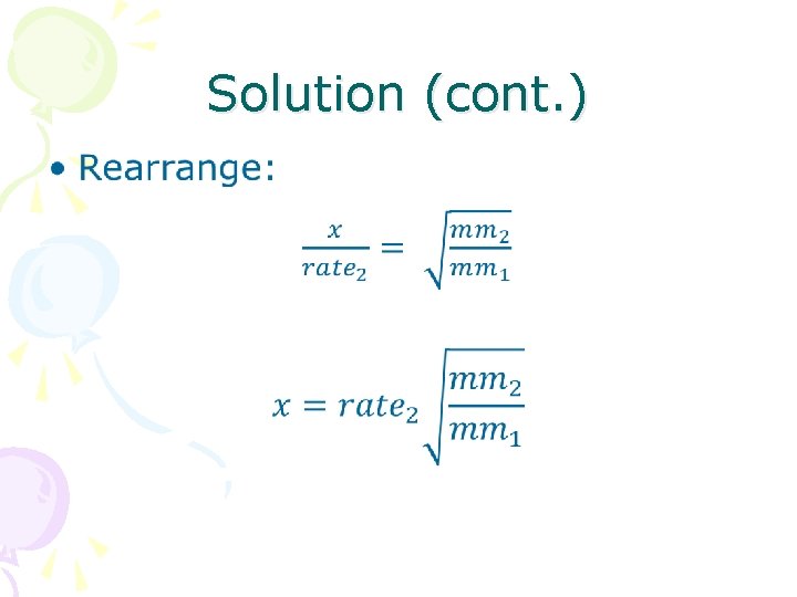 Solution (cont. ) • 