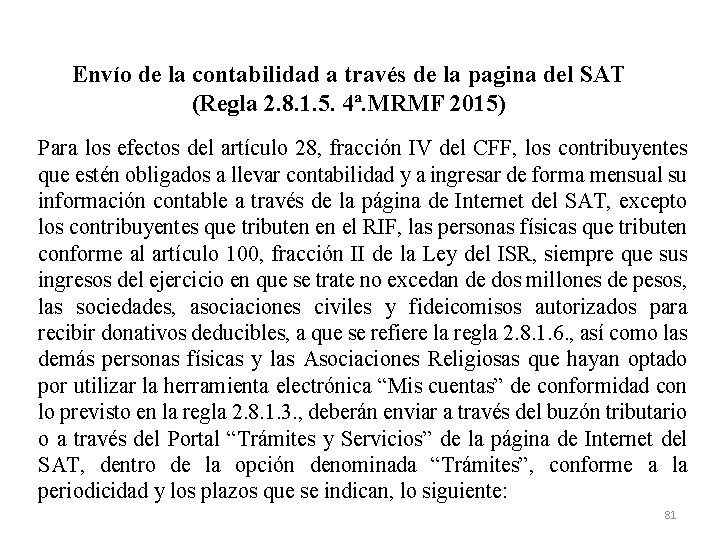 Envío de la contabilidad a través de la pagina del SAT (Regla 2. 8.