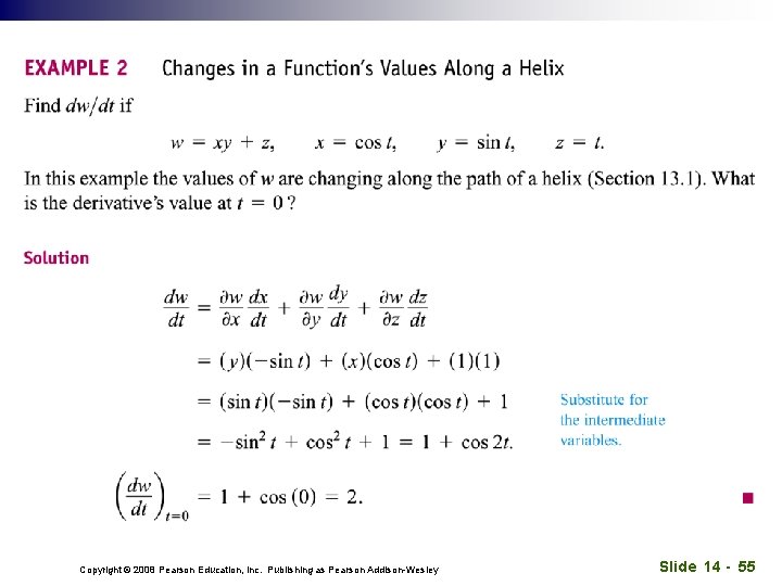 Copyright © 2008 Pearson Education, Inc. Publishing as Pearson Addison-Wesley Slide 14 - 55