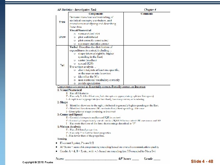 Copyright © 2010 Pearson Education, Inc. Slide 4 - 48 
