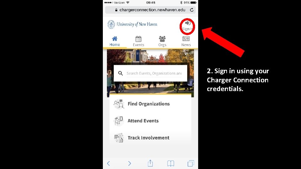 2. Sign in using your Charger Connection credentials. 2. Sign in using your Charger Connection credentials.