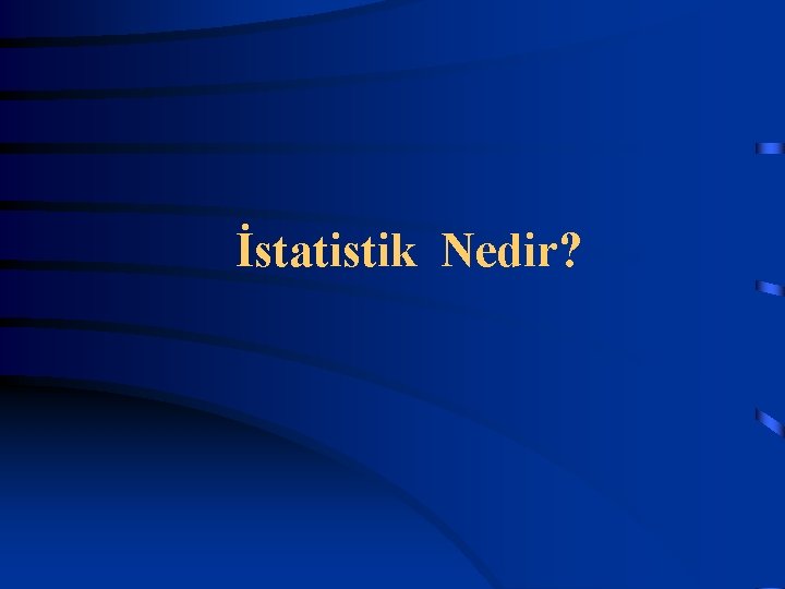 İstatistik Nedir? 