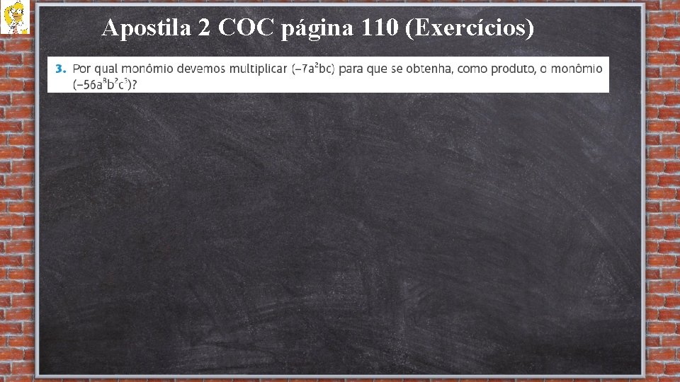 Apostila 2 COC página 110 (Exercícios) 